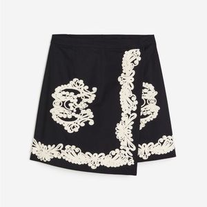 NWT H&M Appliqué A-line Skirt